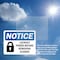 Signmission Lockout Power Before Removing Guards OSHA Notice Sign, Plastic, 10in W x 7in L, 2PK OS-2PACK-NS-P-710-L-15903 - alternate 4